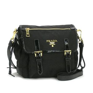 PRADA（プラダ） ショルダーバッグ BT0692 TES VERNICE SH ブラック