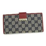 GUCCI（グッチ）長札財布 212089 FFP5G 4061 レッド/ネイビー