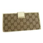 GUCCI（グッチ）長札財布 212096 FFP5G 9761 ベージュ/ホワイト