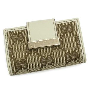 GUCCI（グッチ）キーケース 212098 FFP5G 9761 ベージュ/ホワイト