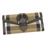 BURBERRY（バーバーリー）長札財布 MOLLY HOUSE CHECK ダークブラウン