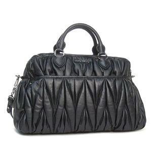 MIUMIU(ミュウミュウ)ハンドバッグ RN0555 MATELASSE ダークブルー