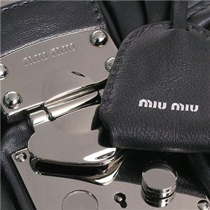 MIUMIU(ミュウミュウ)ハンドバッグ RN0555 MATELASSE ダークブルー