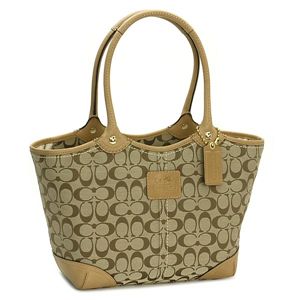 COACH（コーチ）ショルダーバッグ12369ベージュ/キャメル