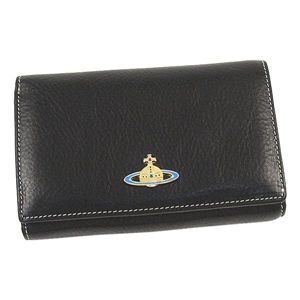 Vivienne Westwood（ヴィヴィアンウエストウッド）二つ折り財布（小銭入れ付）2232ブラック
