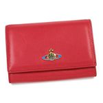 Vivienne Westwood(ヴィヴィアン ウエストウッド) 二つ折り財布(小銭入れ付) NAPPA 746 レッド/ピンク 