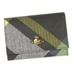 Vivienne Westwood(ヴィヴィアン ウエストウッド) 二つ折り財布(小銭入れ付) DERBY 746 ダーク.カーキー 