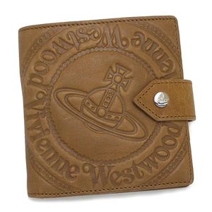 Vivienne Westwood(ヴィヴィアン ウエストウッド) 二つ折り財布(小銭入れ付) MAN COLLECTION 2814 キャメル 
