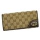 GUCCI(グッチ) 長札財布 204836 9643 ベージュ/ダークブラウン