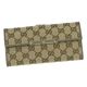 GUCCI(グッチ) 長札財布 112715 9786 ブラック/ベージュ