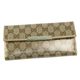 GUCCI(グッチ) 長札財布 112715 WALLET-CONTINENTAL ベージュ/ゴールド