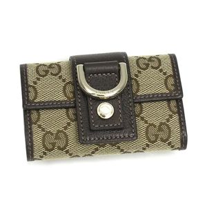 GUCCI(グッチ) キーケース 141419 BASIC KEY-CASE ベージュ/ダークブラウン