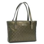 GUCCI(グッチ) トートバッグ 211138 1191 ブラック/グリーン