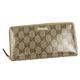 GUCCI(グッチ) 長札財布 112724 WALLET-ZIP AROUND ベージュ/ゴールド