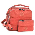 KIPLING(キプリング) ハンドバッグ K13072 176 CANDY-SYMI S QVC ダークオレンジ