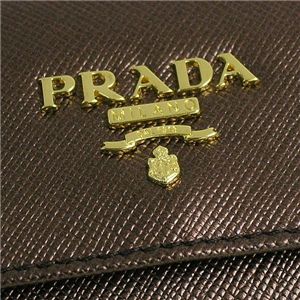 PRADA(プラダ) キーケース 1M0222 SAFFIANO METAL ORO カーキー/ブラウン