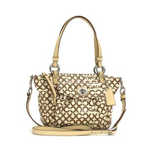 Coach(コーチ) ハンドバッグ 13141LEAH OP ART COATED C ブラウン