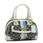 Coach(コーチ) トートバッグ 13194HERITAGE STRIPE ブラック/ホワイト