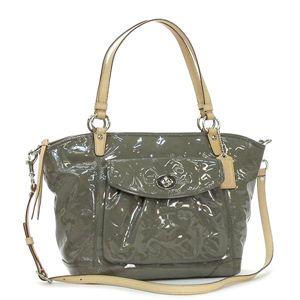Coach(コーチ) トートバッグ 13178EMBOSSED OP ART グレー