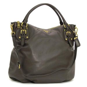 PRADA(プラダ) トートバッグ BR4280 SOFT CALF ダークカーキー