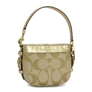 Coach(コーチ) ポーチ 41856ZOE SIGNATURE ゴールド
