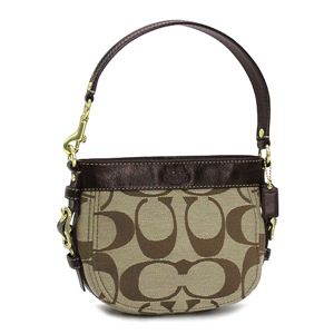 Coach(コーチ) ポーチ 41856ZOE SIGNATURE ダークブルー