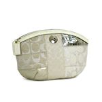 Coach(コーチ) ポーチ 42480SIGNATURE STRP PATCH ホワイト