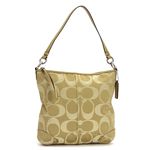 Coach(コーチ) ショルダーバッグ 13340フローラルスエード ライトカーキー