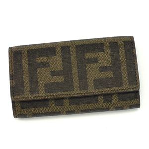 FENDI（フェンディ） キーケース 8AP079 CON GHANCI ダークブルー