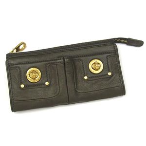 MARC BY MARC JACOBS （マーク バイ マークジェイコブズ）長札財布 TOTALLY TURNLOCK SLG M392449 ZIP CLUTCH ダークグリーン