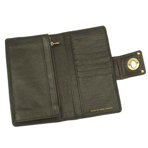 MARC BY MARC JACOBS (マーク バイ マークジェイコブズ)長札財布 TOTALLY TURNLOCK SLG M392453 FLAP CLUTCH ダークグリーン