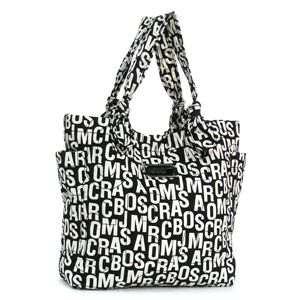 MARC BY MARC JACOBS （マーク バイ マークジェイコブズ）トートバッグ PRETTY NYLON M3PE027 LITTLE TATE PRINT ブラックホワイト