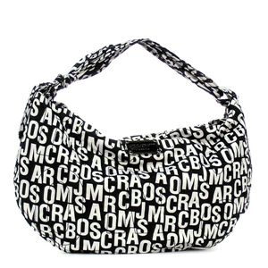 MARC BY MARC JACOBS （マーク バイ マークジェイコブズ）ショルダーバッグ PRETTY NYLON M3PE028 LITTLE HOBO PRINT ブラックホワイト