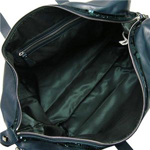 VANESSA BRUNO(ヴァネッサ・ブリューノ)トートバッグ VDPX002V400126 LEATHERSPANGLETRAVEL SIZE ダークグリーン