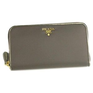 PRADA（プラダ） 長札財布 TES+SAF COLOR 1M0506 TES SAFFIANO グレー