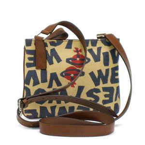 Vivienne Westwood（ヴィヴィアンウエストウッド） ナナメガケバッグ STONEAGE 4815 ベージュ