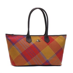 Vivienne Westwood（ヴィヴィアンウエストウッド） トートバッグ SUMMER TARTAN 4907 レッド