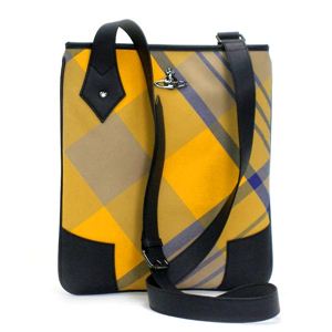 Vivienne Westwood（ヴィヴィアンウエストウッド） ナナメガケバッグ SUMMER TARTAN 4900 イエロー