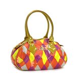 Vivienne Westwood（ヴィヴィアンウエストウッド） ハンドバッグ NEW HARLEQUIN 4607 オレンジ