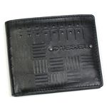 DIESEL（ディーゼル） 2つ折りカード入れ JEM-BOSS 00XN76 NEELA SMALL EMBOSS T8013 ブラック