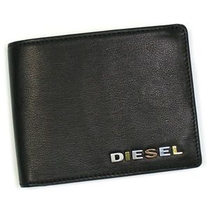 DIESEL（ディーゼル） 二つ折り財布（小銭入れ付） JEM WALLETS XG63 NEELA SMALL T8013 ブラック