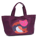 MARC BY MARC JACOBS（マークバイマークジェイコブス） トートバッグ GRAPHIC TOTES M392035 PAISLEY CAT TOTE 604 ダークパープル