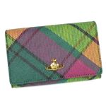 Vivienne Westwood（ヴィヴィアンウエストウッド） 二つ折り財布（小銭入れ付） DERBY 2232 ライトグリーン