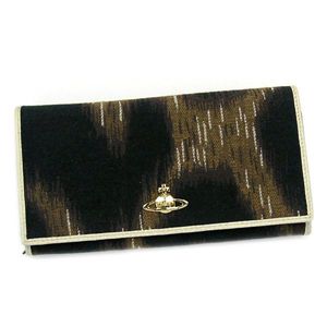 Vivienne Westwood（ヴィヴィアンウエストウッド） 長財布 LEOPARD 1032 ホワイト/ブラウン