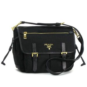 Prada（プラダ） ナナメガケバッグ TESSUTO BT0687 ブラック