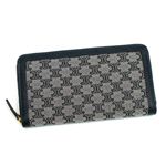 Celine（セリーヌ） 長財布 LOGO 10685 LARGE ZIPPED MULTIFUNCTION 07OC ネイビー
