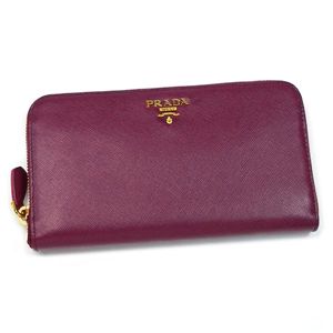 Prada（プラダ） 長財布 SAFFIANO METAL ORO 1M0506 F0592 ルビー