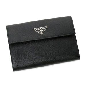 Prada（プラダ） 二つ折り財布（小銭入れ付） SAFFIANO M510A F0002 ブラック