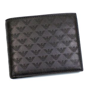 Emporio Armani（エンポリオ・アルマーニ） 二つ折り財布（小銭入れ付） YC043 YEM122 87131 ダークブラウン