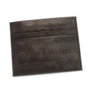 Emporio Armani（エンポリオ・アルマーニ） カードケース YCD76 YEM320 80005 ブラウン